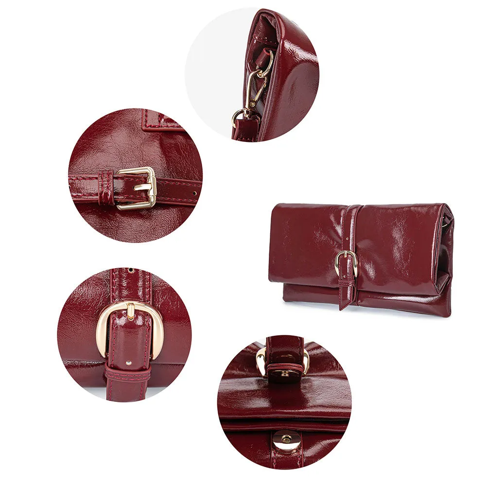 Koumei Women's Convertible Clutch Fashion Handbag by Mia K