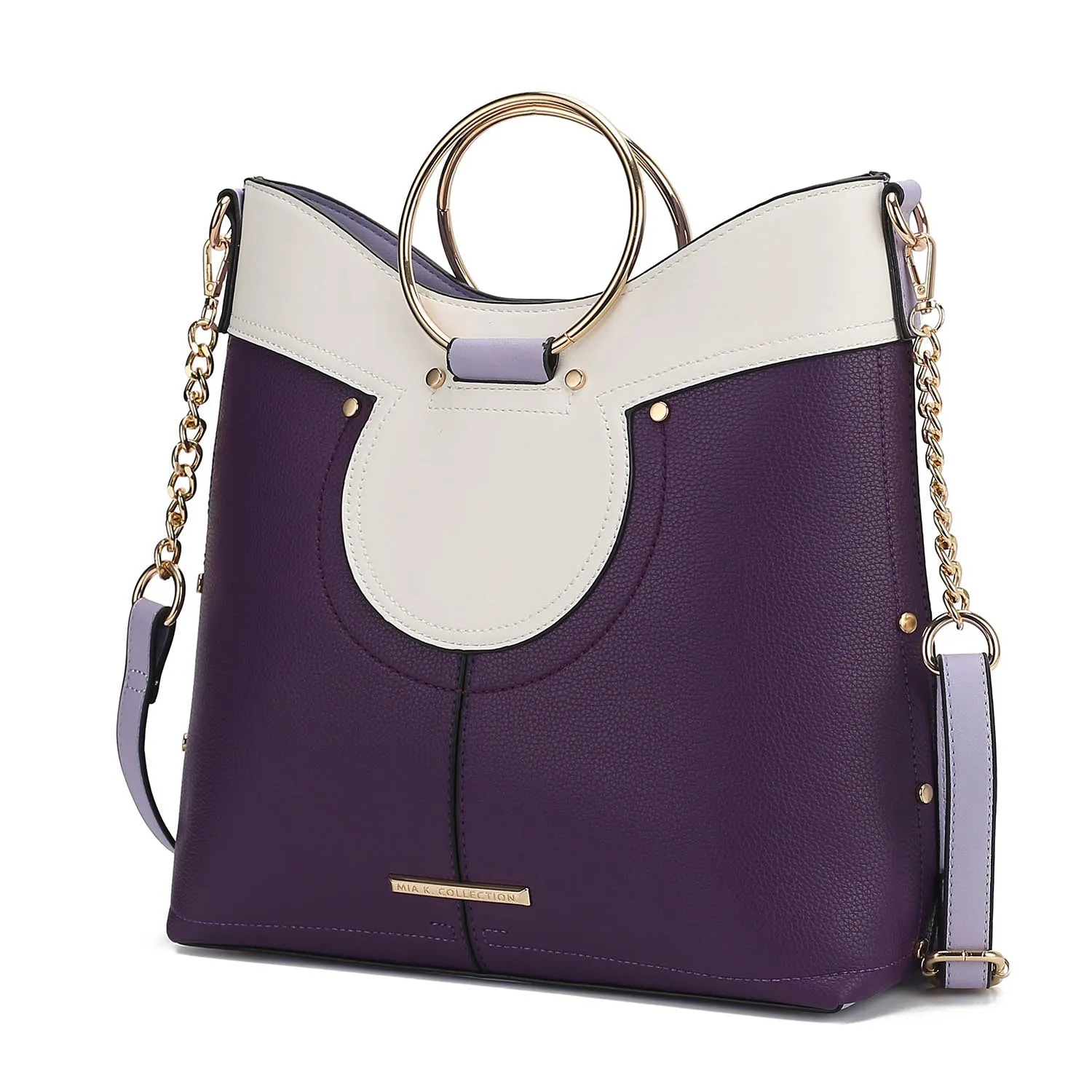 Kylie Top Handle Satchel Women's handbag Vegan Leather by Mia k.