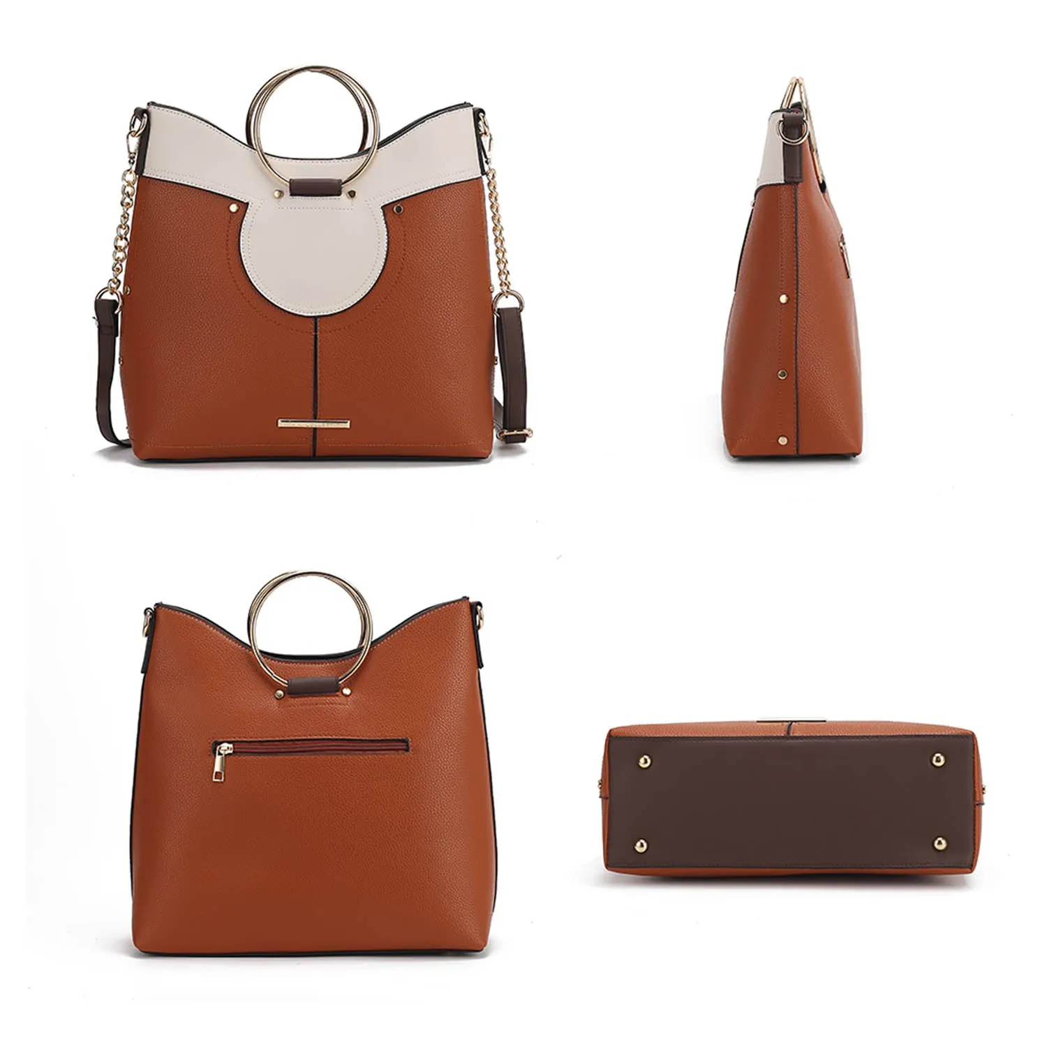 Kylie Top Handle Satchel Women's handbag Vegan Leather by Mia k.