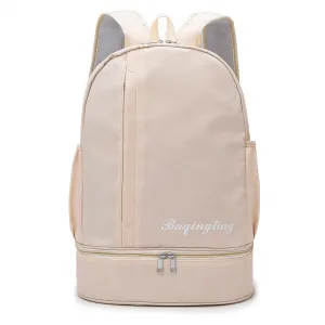 Large Capacity Oxford Cloth Swimming Backpack with Shoe Compartment