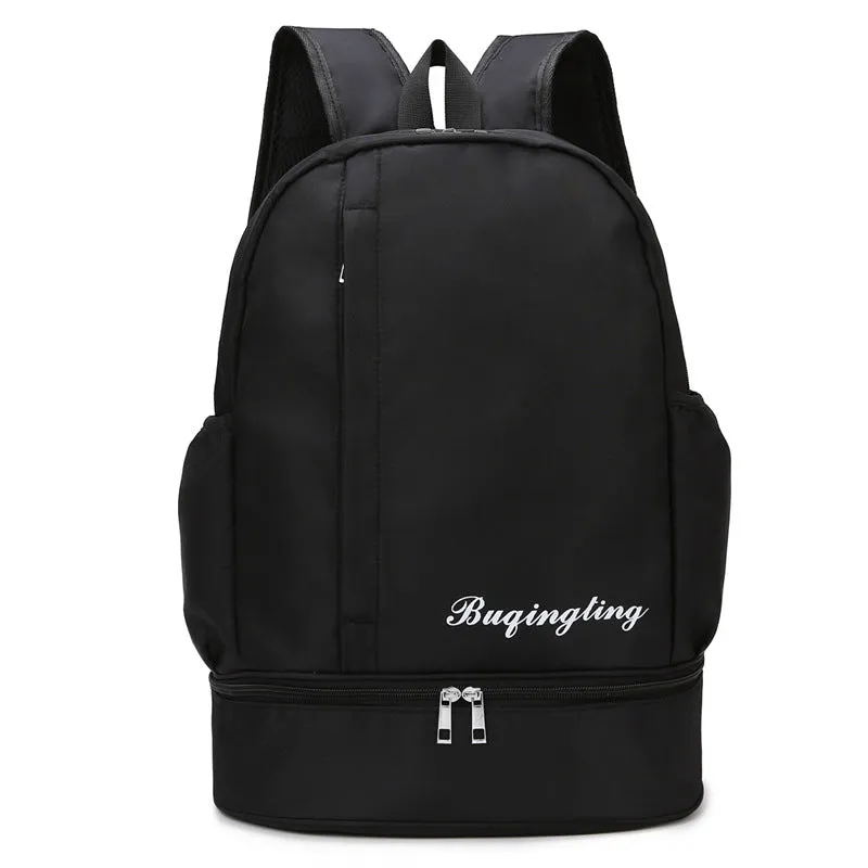 Large Capacity Oxford Cloth Swimming Backpack with Shoe Compartment