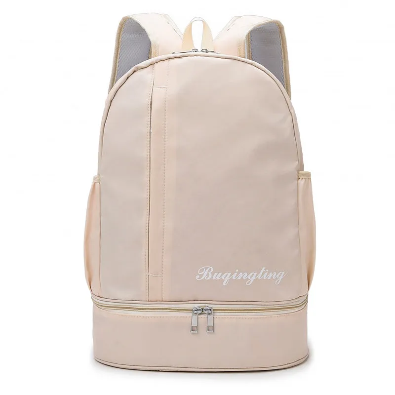 Large Capacity Oxford Cloth Swimming Backpack with Shoe Compartment