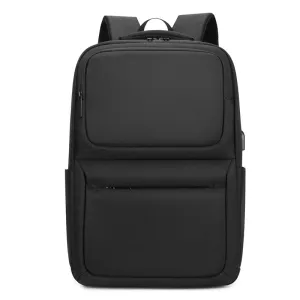 Large Capacity USB Charging Nylon Business Backpack