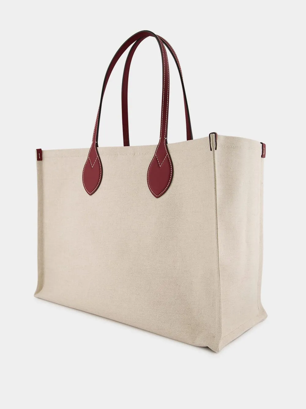 Large Tote Bag with Gucci Print