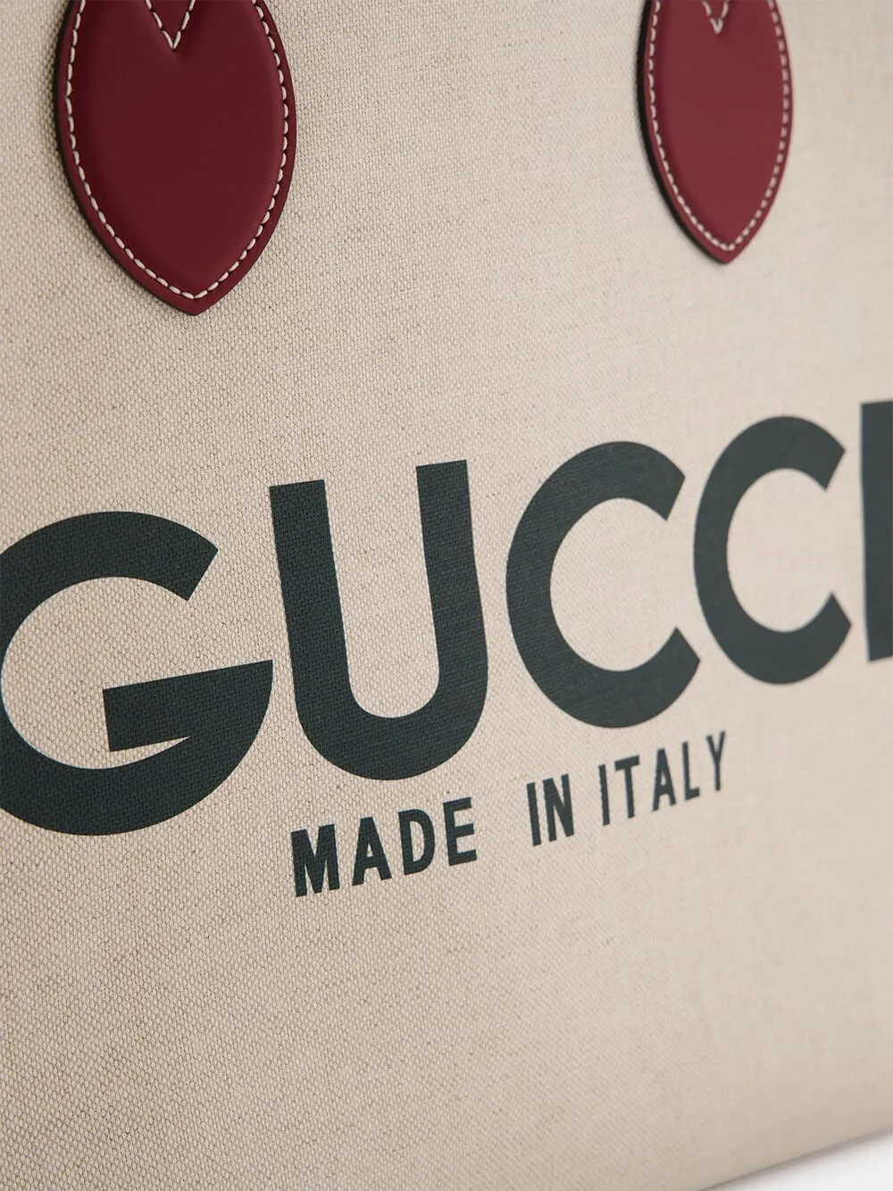 Large Tote Bag with Gucci Print