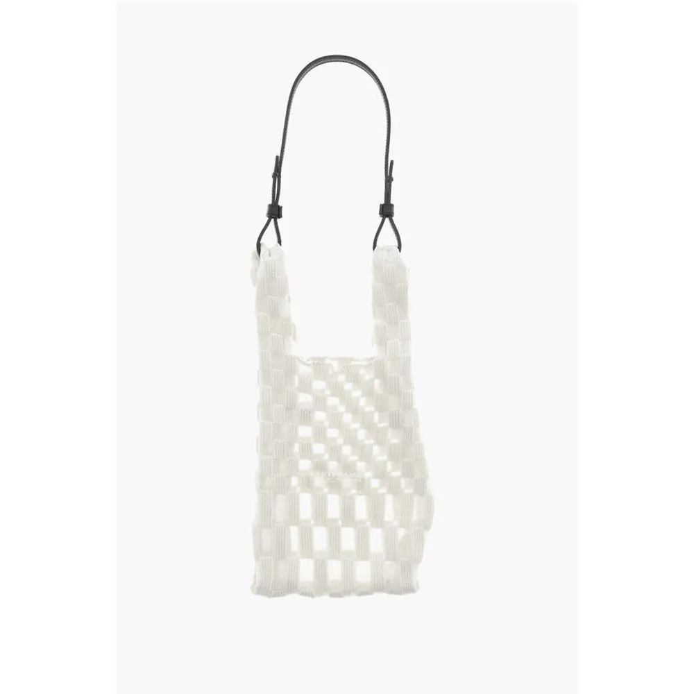 Last Frame Checked Tote Bag with See-Through Details