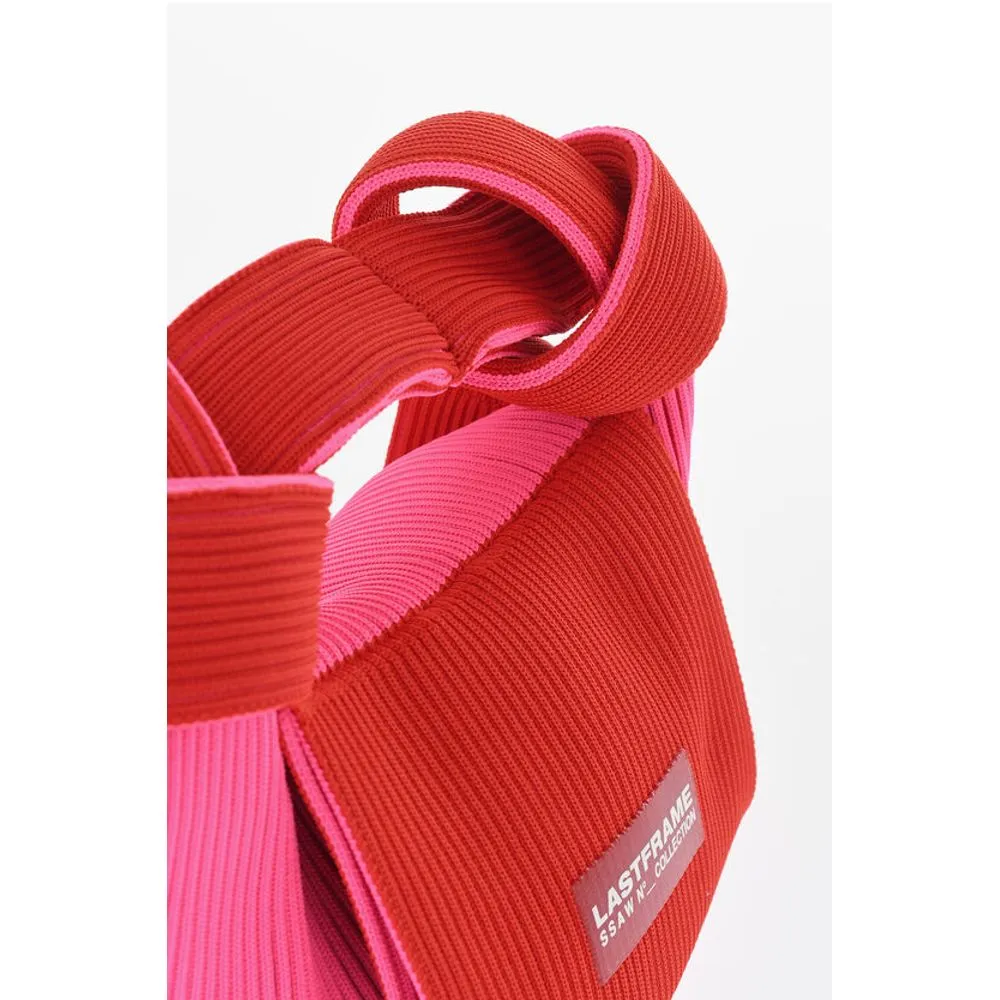 Last Frame Ribbed Two-Tone Tote Bag
