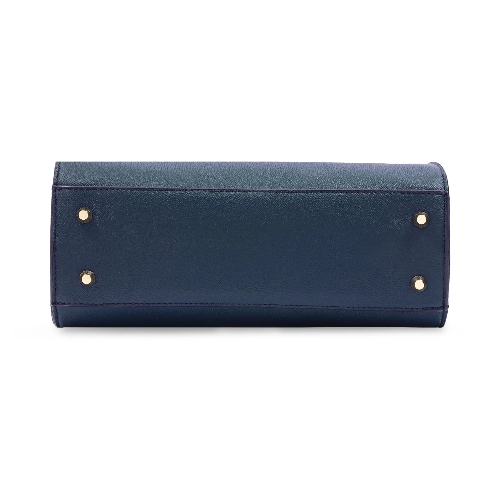 Lavie Luxe Ameen 3C Navy Medium Women's Satchel