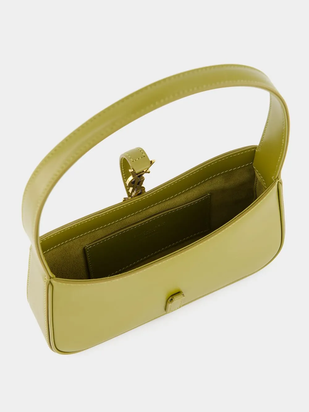 Le 5  7 Olive Drab Leather Shoulder Bag