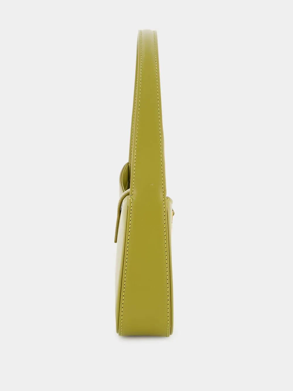 Le 5  7 Olive Drab Leather Shoulder Bag