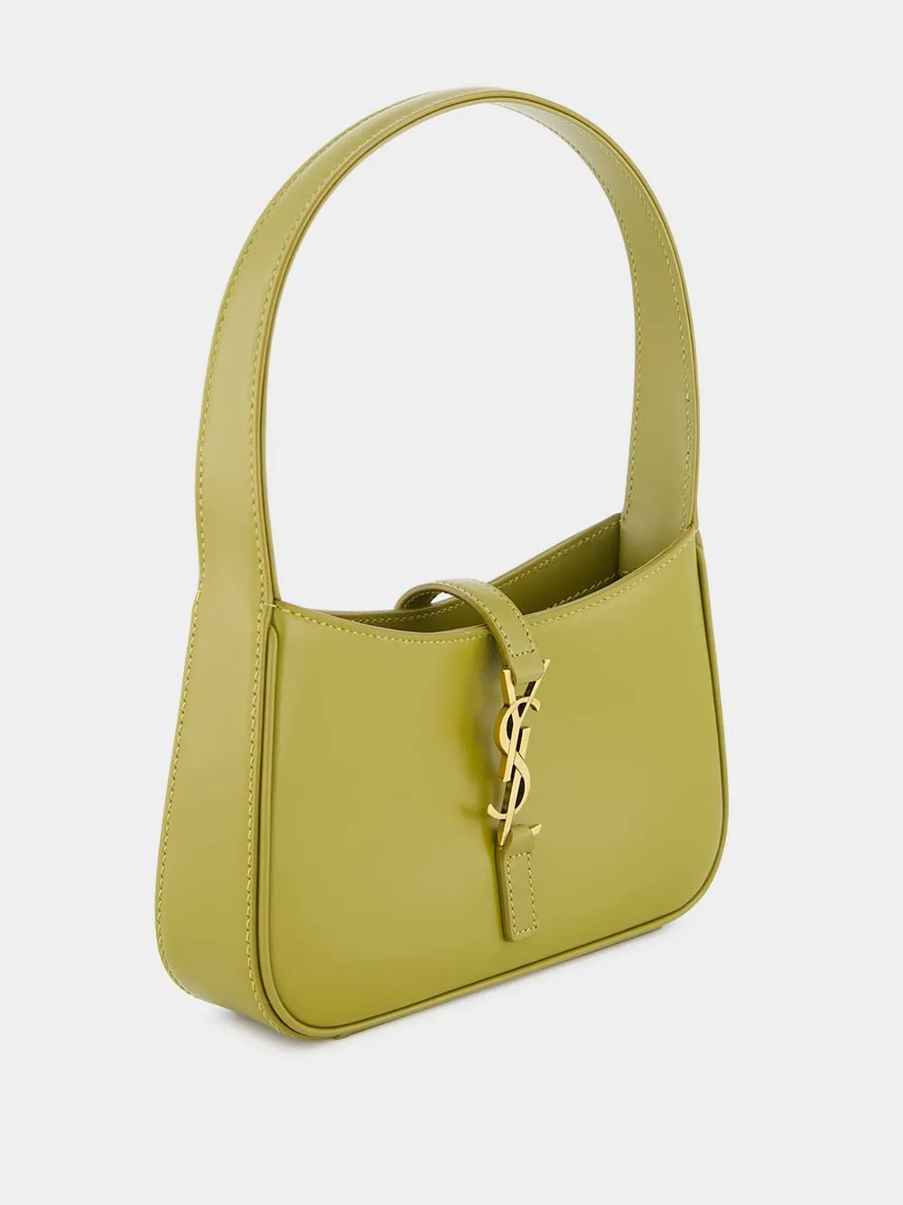 Le 5  7 Olive Drab Leather Shoulder Bag