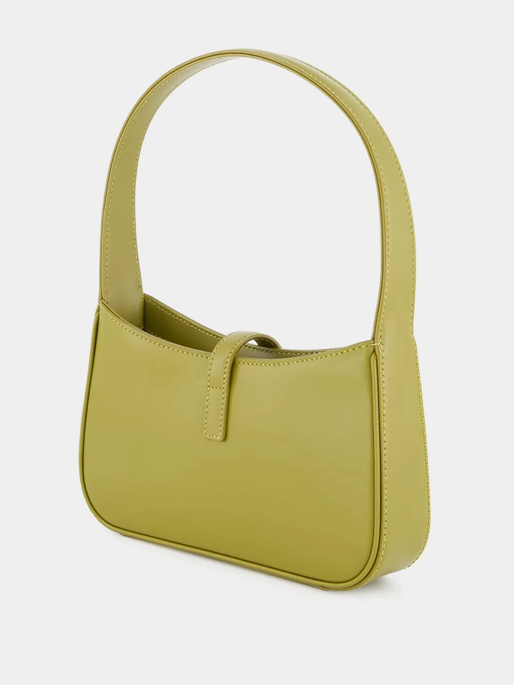 Le 5  7 Olive Drab Leather Shoulder Bag