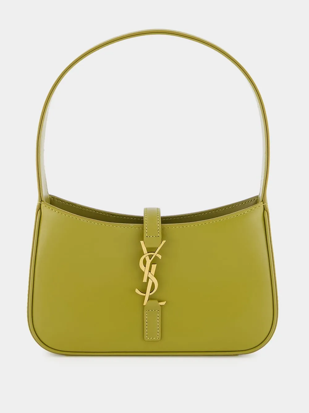 Le 5  7 Olive Drab Leather Shoulder Bag