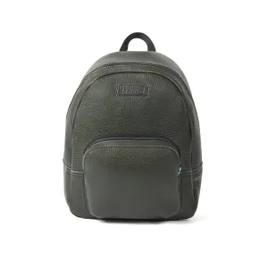 Leather Backpack In Green