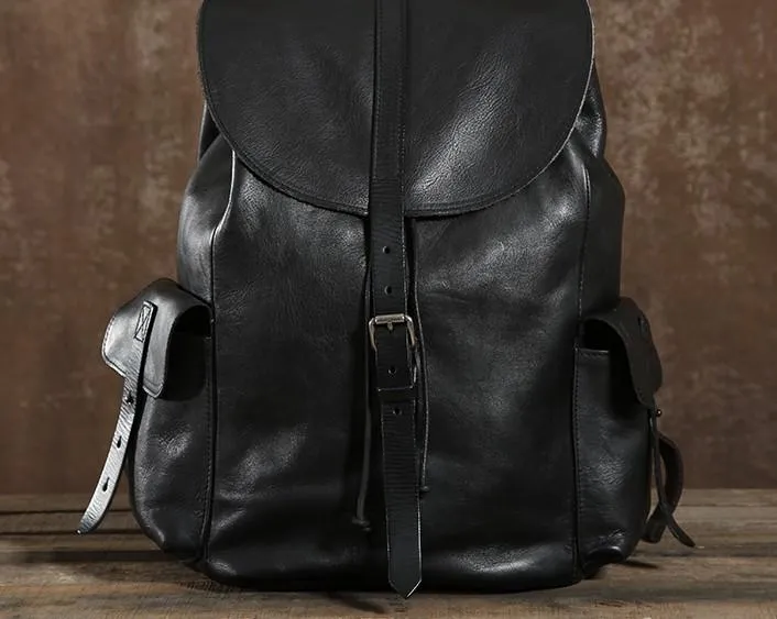 Leather Mens Cool Backpacks Large Travel Backpack Hiking Backpack for Men