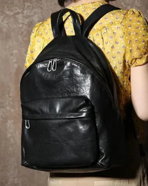 Leather Mens Cool Backpacks School Backpack Travel Backpack for Men