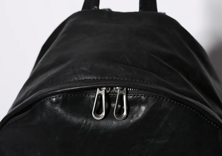 Leather Mens Cool Backpacks School Backpack Travel Backpack for Men