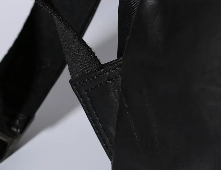 Leather Mens Cool Backpacks School Backpack Travel Backpack for Men