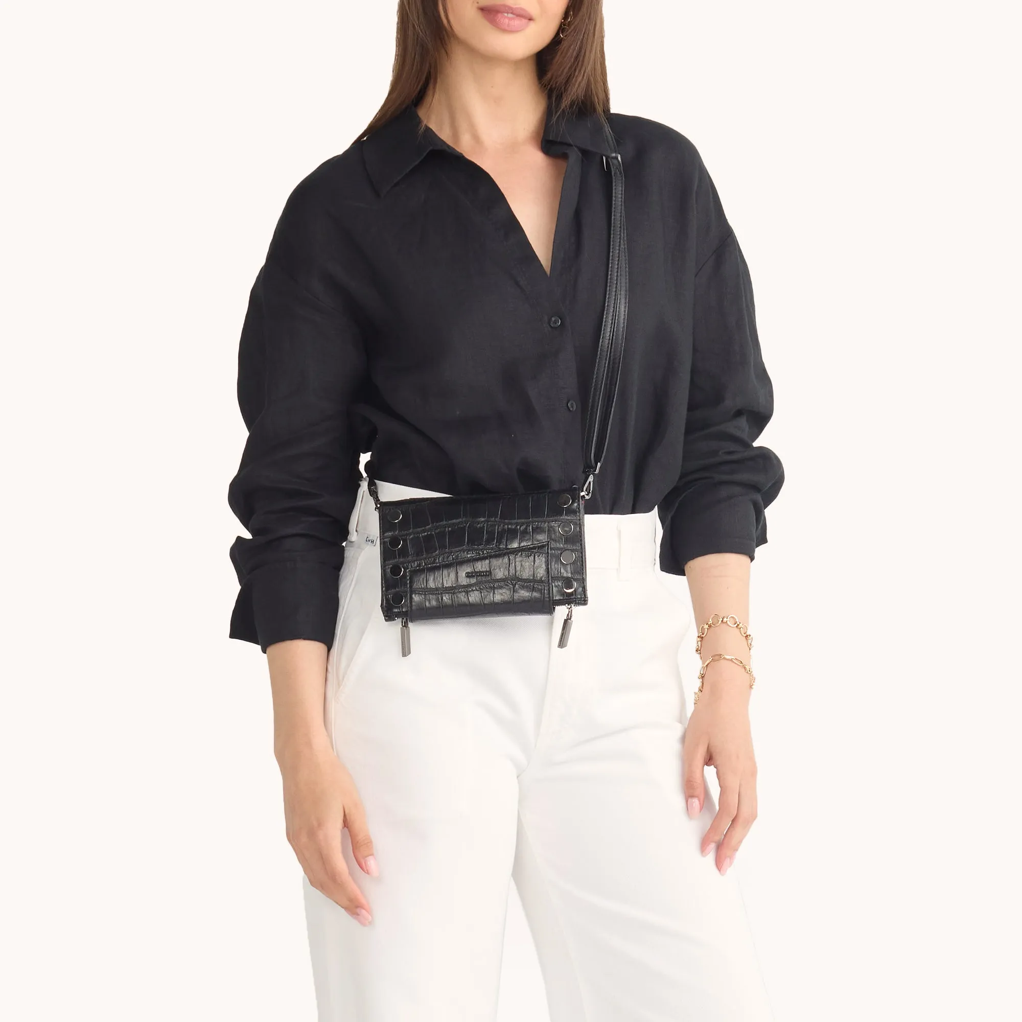 Levy | Evening Crocco/Gunmetal