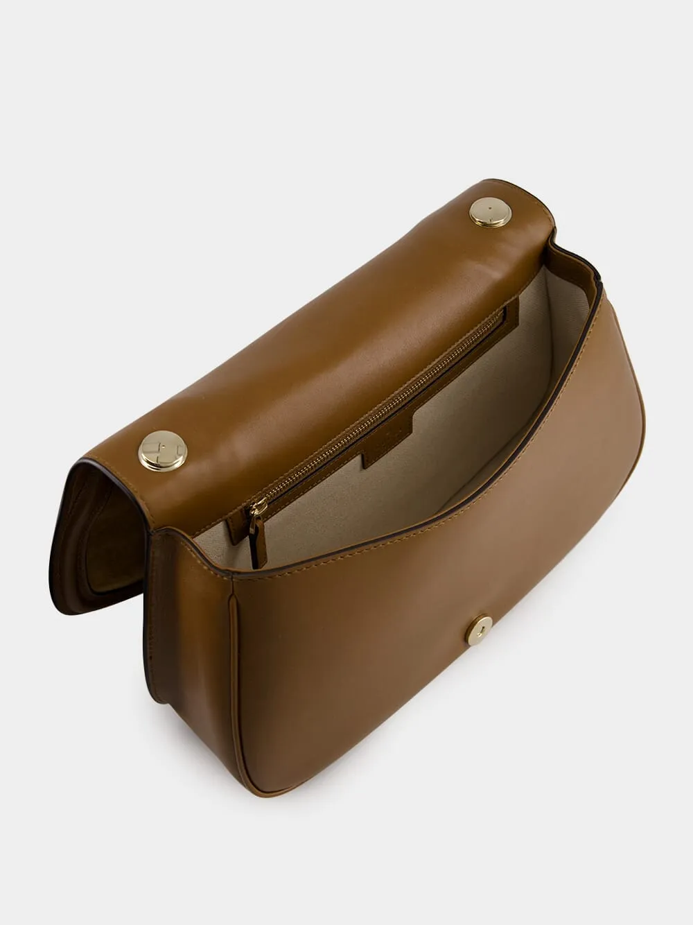 Light Brown Suede Blondie Medium Top Handle Bag