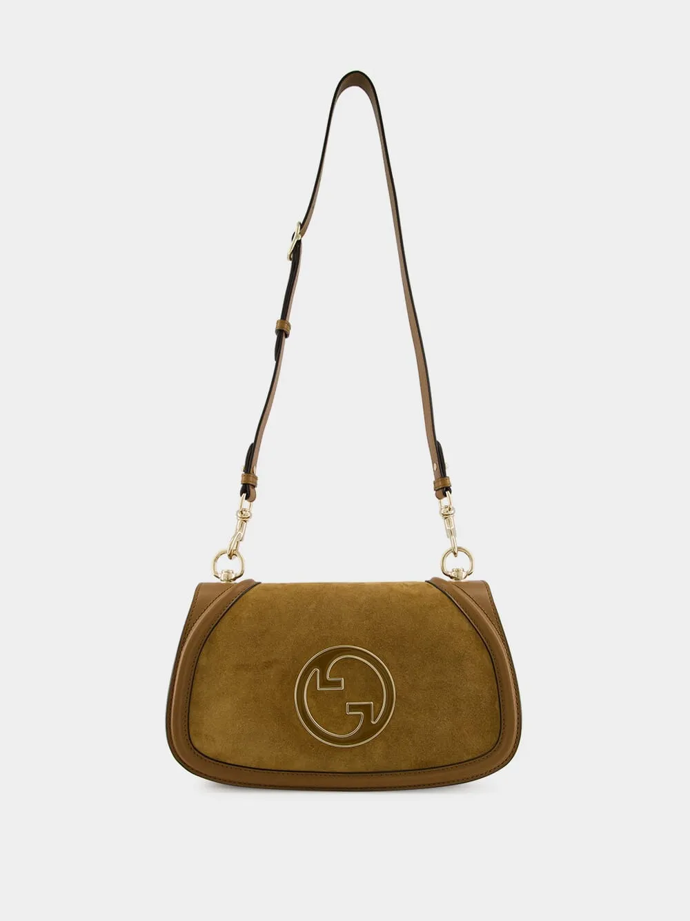 Light Brown Suede Blondie Medium Top Handle Bag