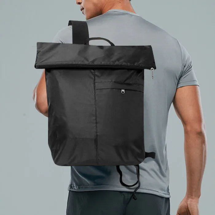 Lightweight Waterproof Fold Up Travel Roll Top Backpack