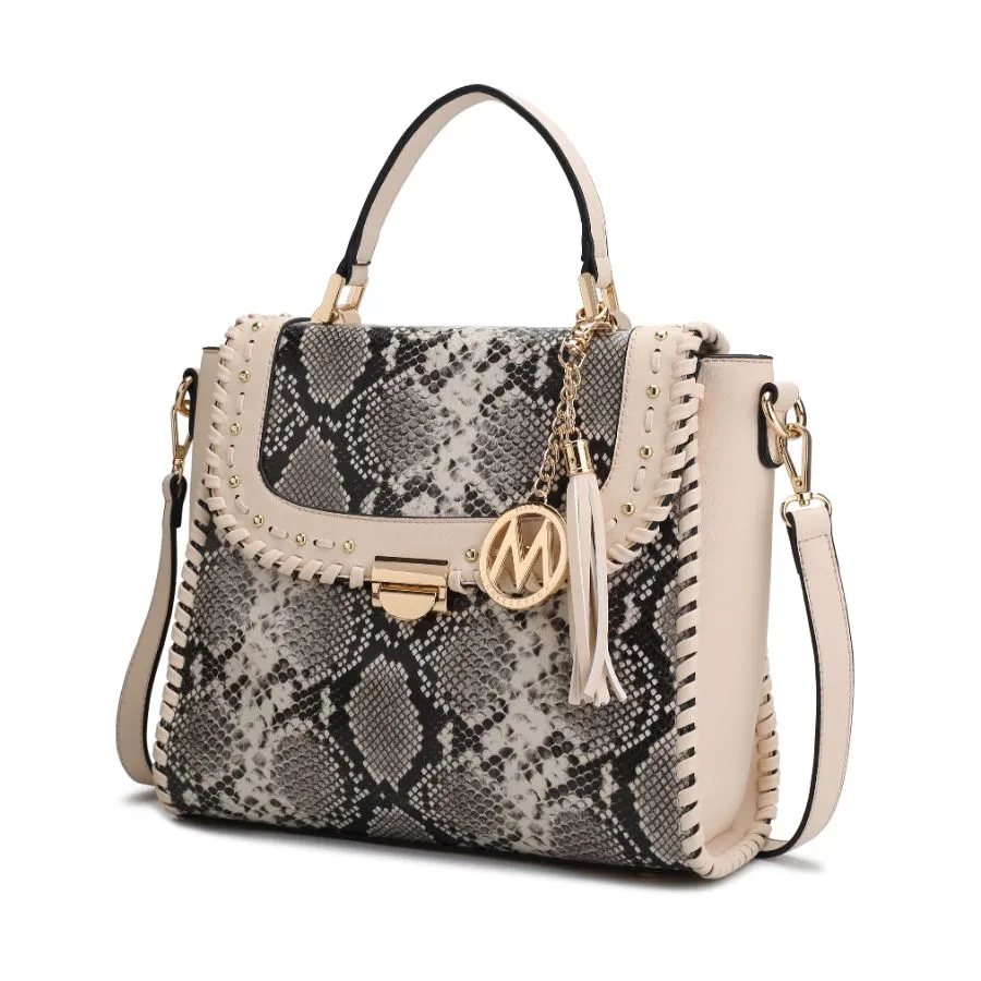 Lilli Vegan Leather Satchel Handbag