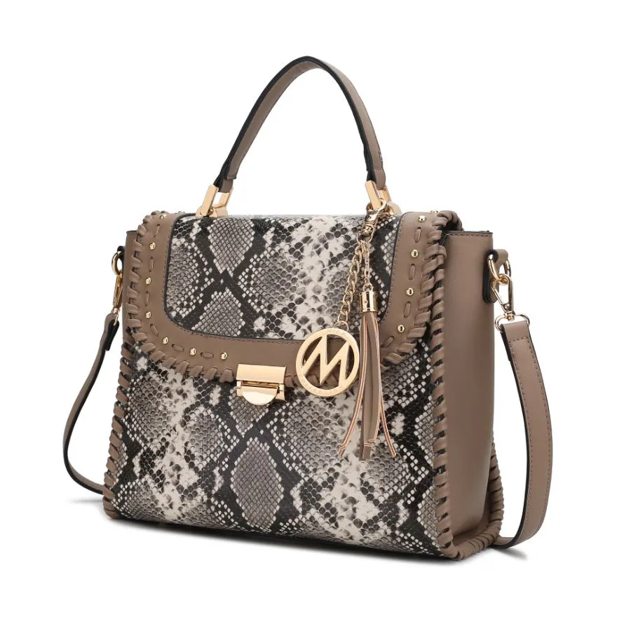 Lilli Vegan Leather Satchel Handbag