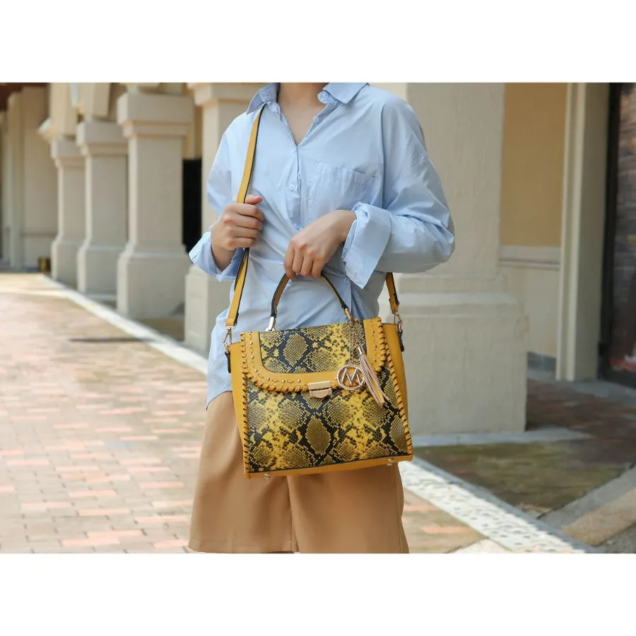Lilli Vegan Leather Satchel Handbag