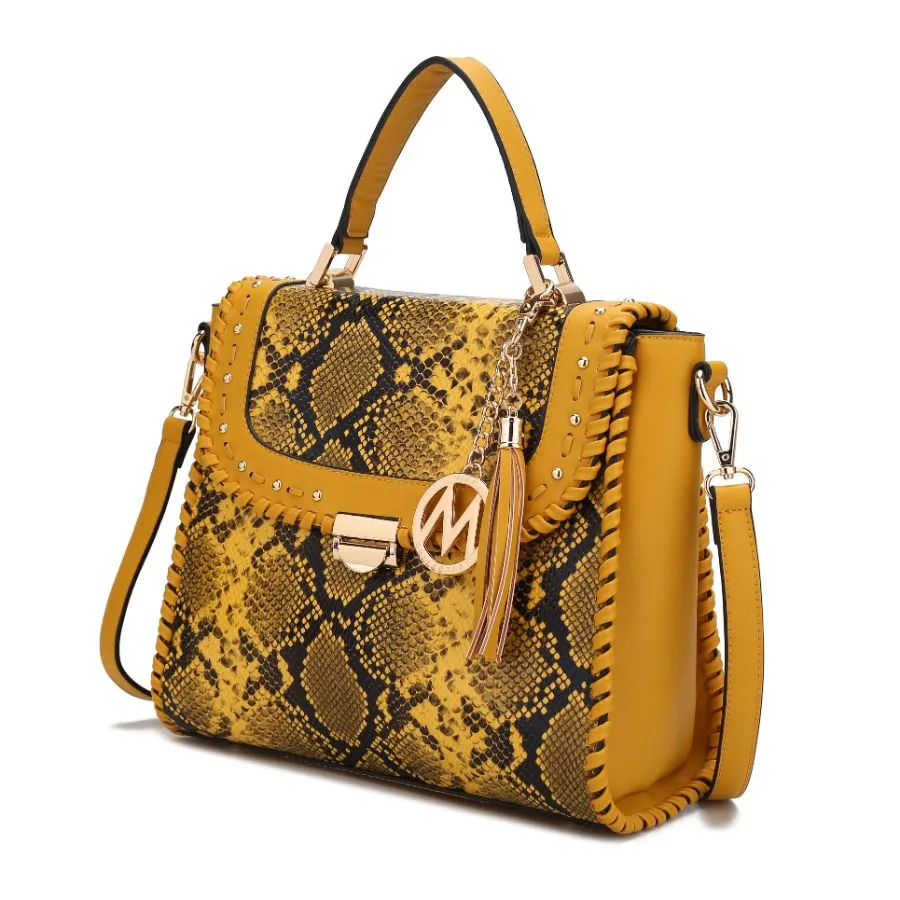 Lilli Vegan Leather Satchel Handbag