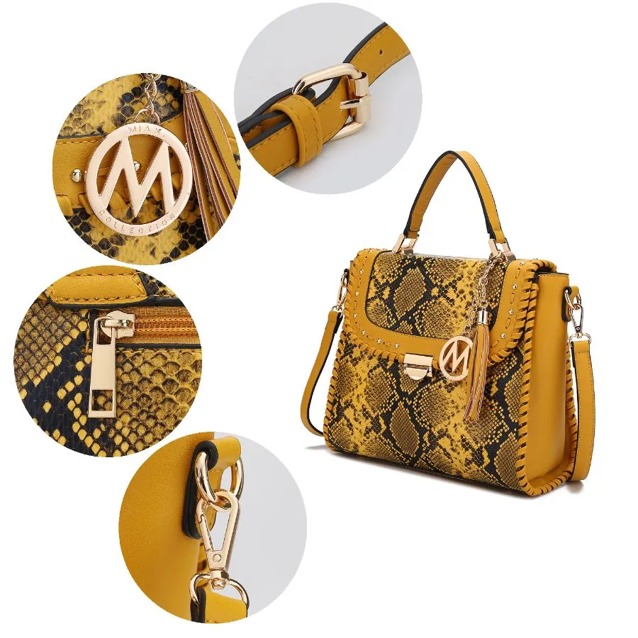 Lilli Vegan Leather Satchel Handbag