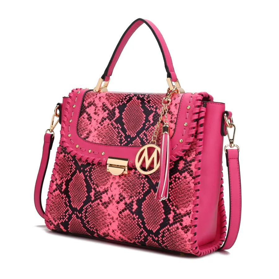 Lilli Vegan Leather Satchel Handbag