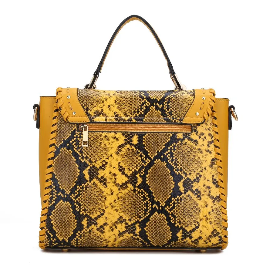 Lilli Vegan Leather Satchel Handbag