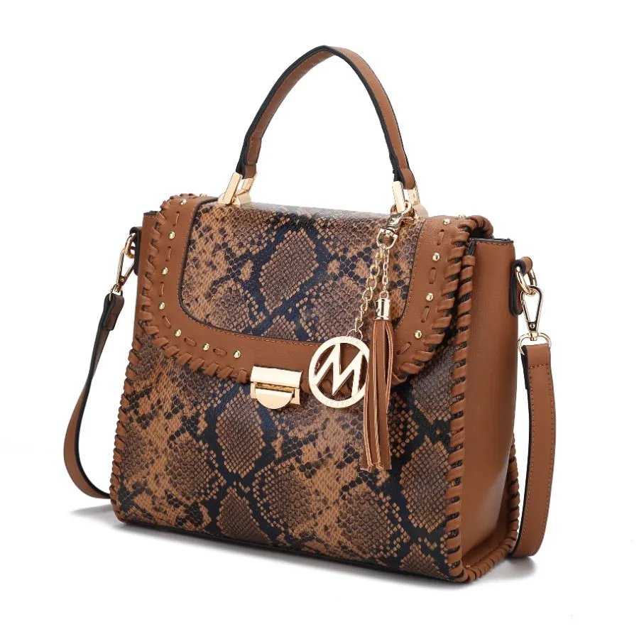 Lilli Vegan Leather Satchel Handbag