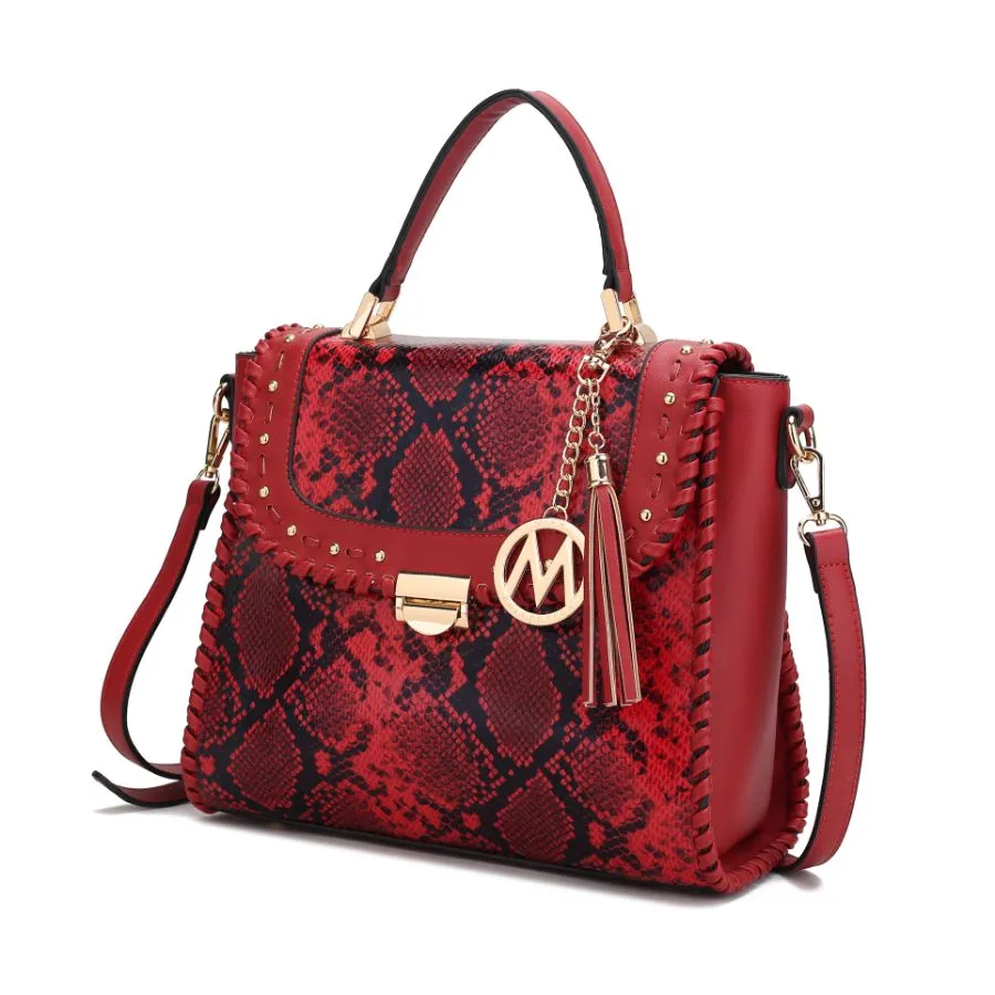 Lilli Vegan Leather Satchel Handbag