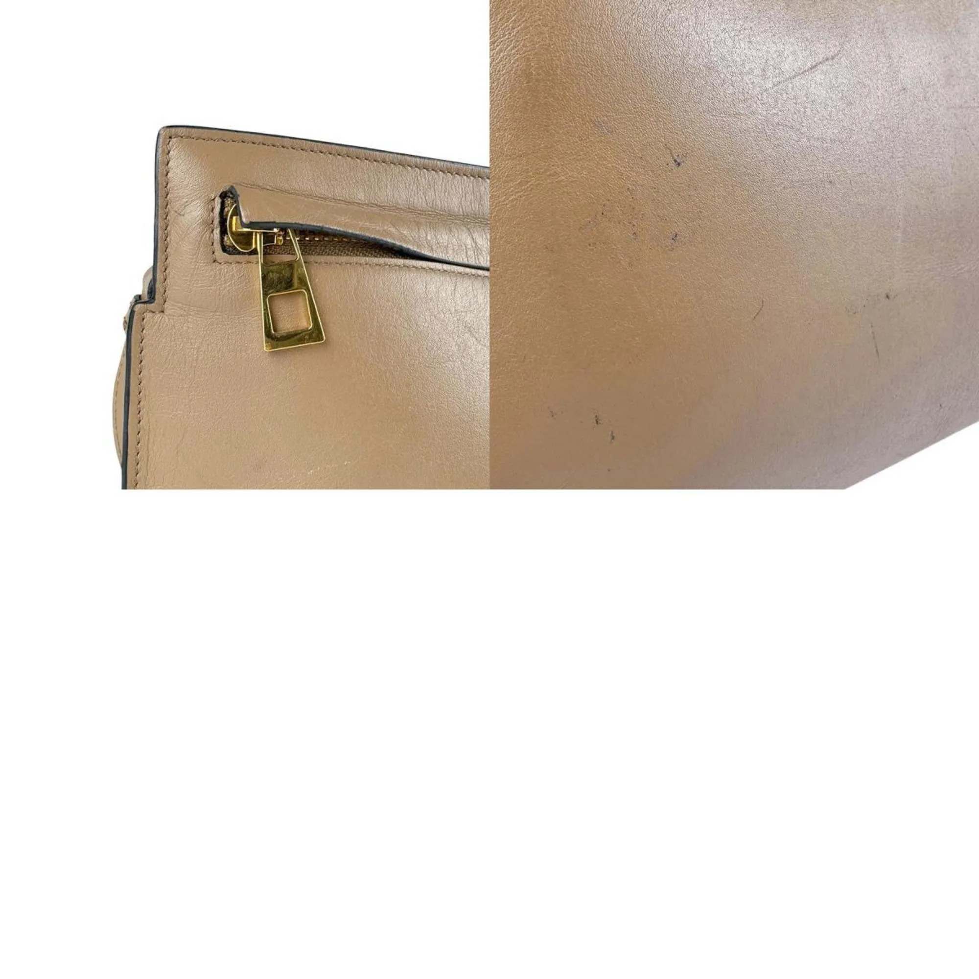 Loewe Anagram Leather Clutch Bag (Pre-Owned)