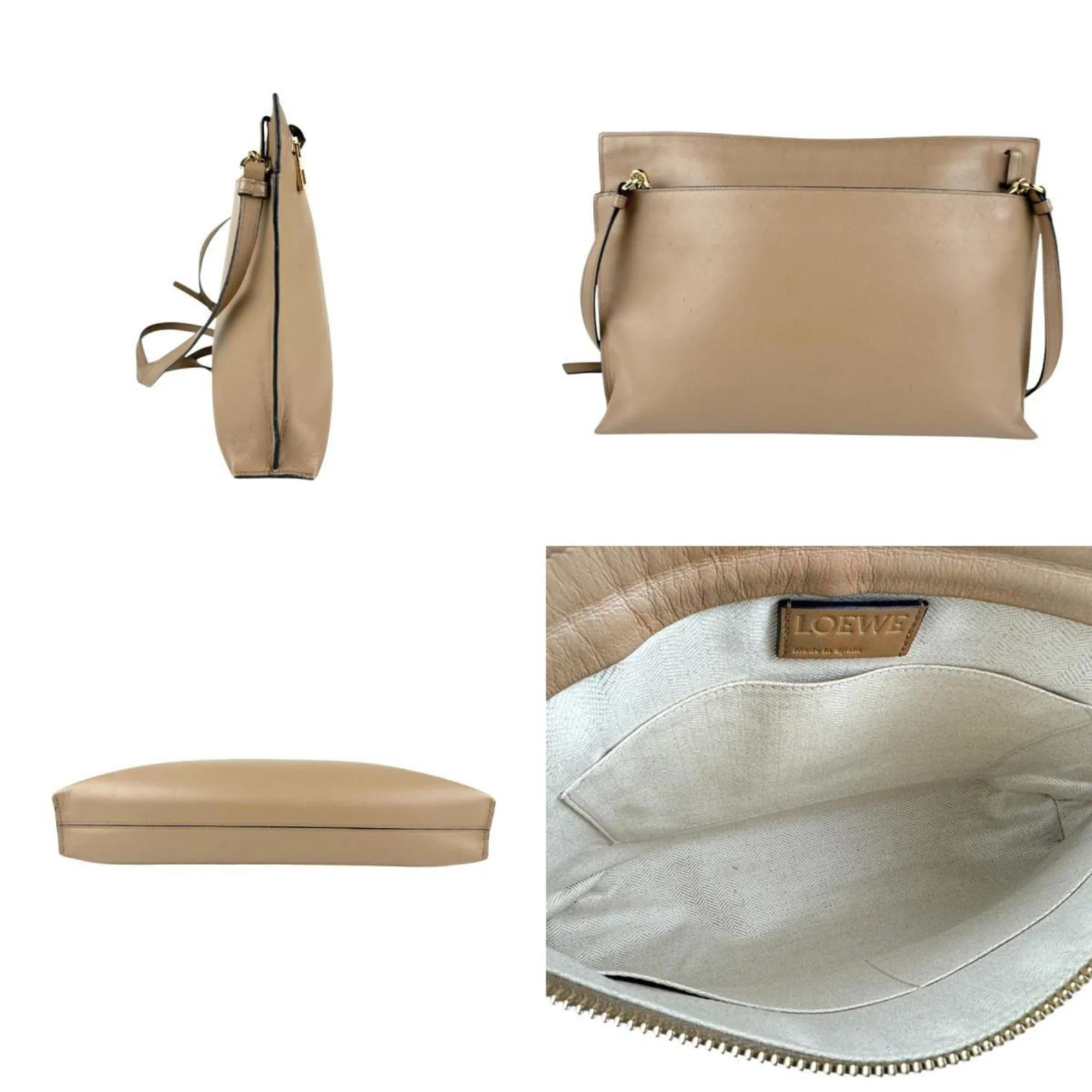 Loewe Anagram Leather Clutch Bag (Pre-Owned)