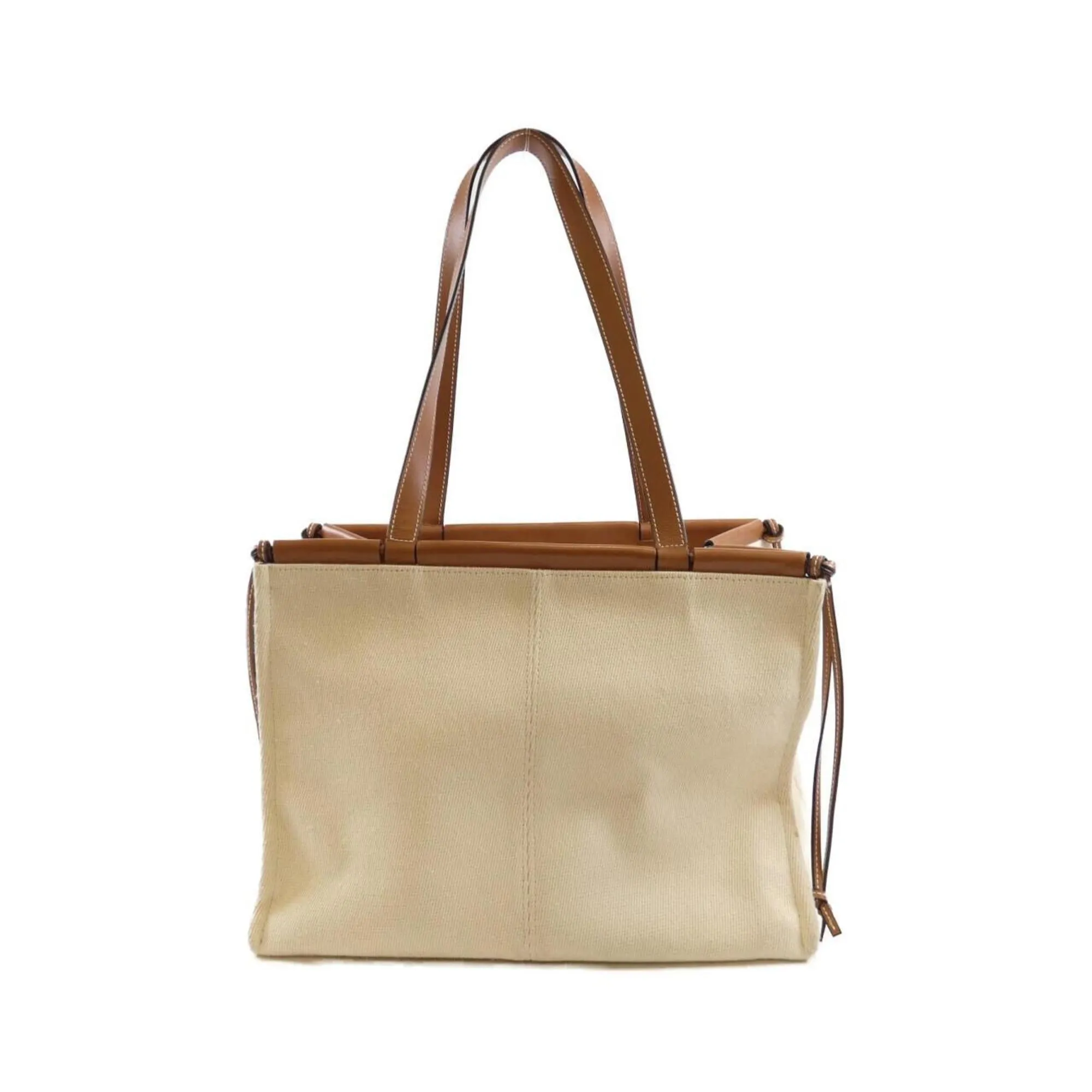 Loewe Canvas Leather Handbag (Pre-Owned)