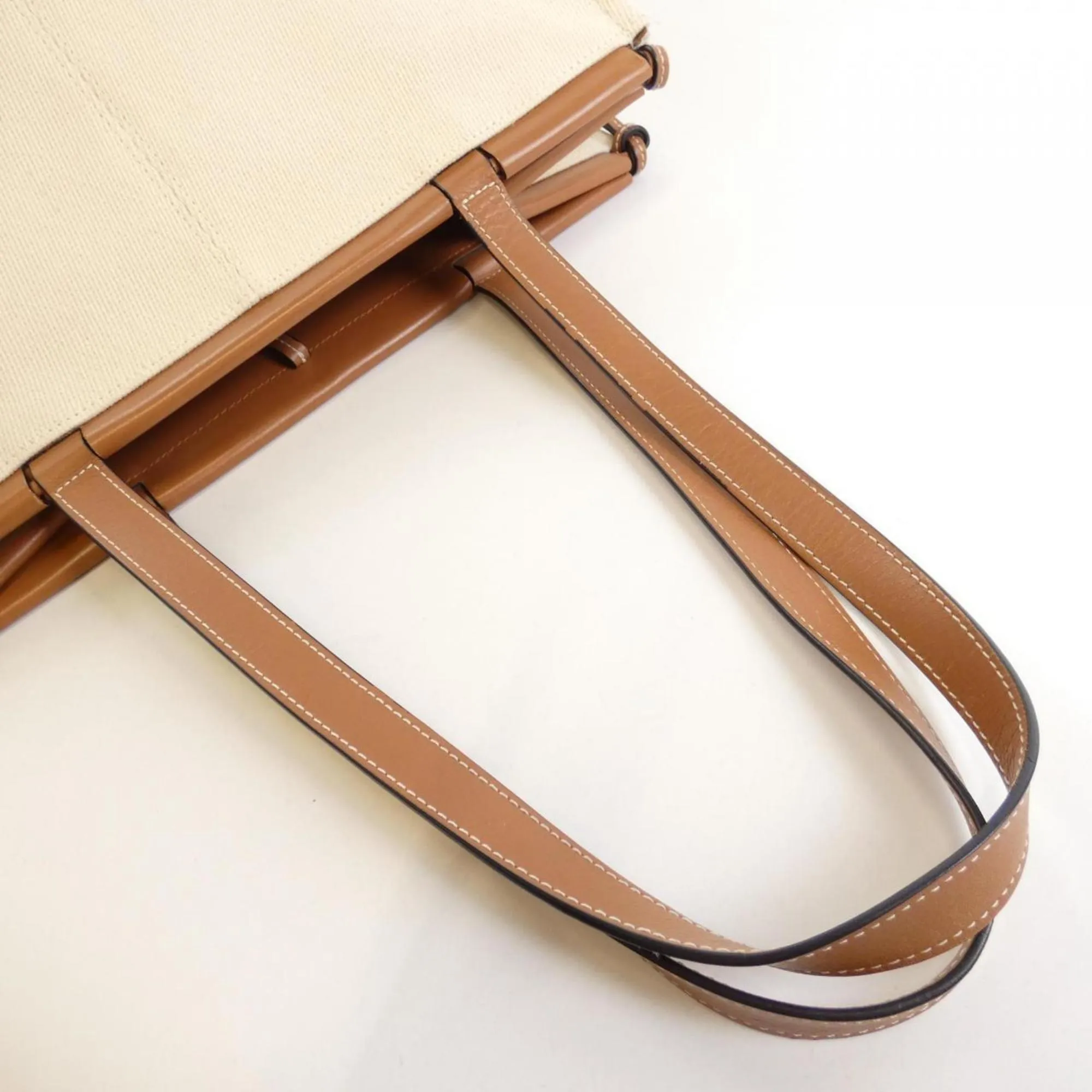 Loewe Canvas Leather Handbag (Pre-Owned)