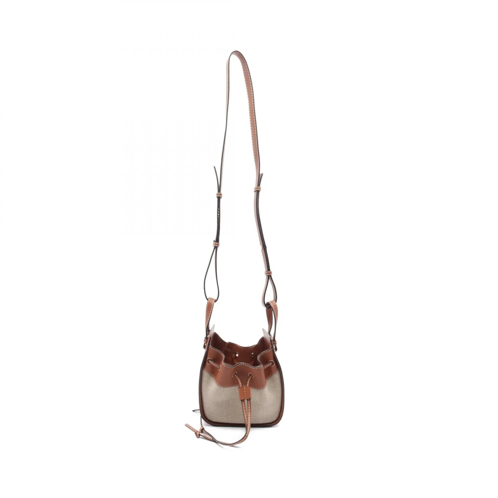 Loewe Hammock Mini Leather Canvas Handbag