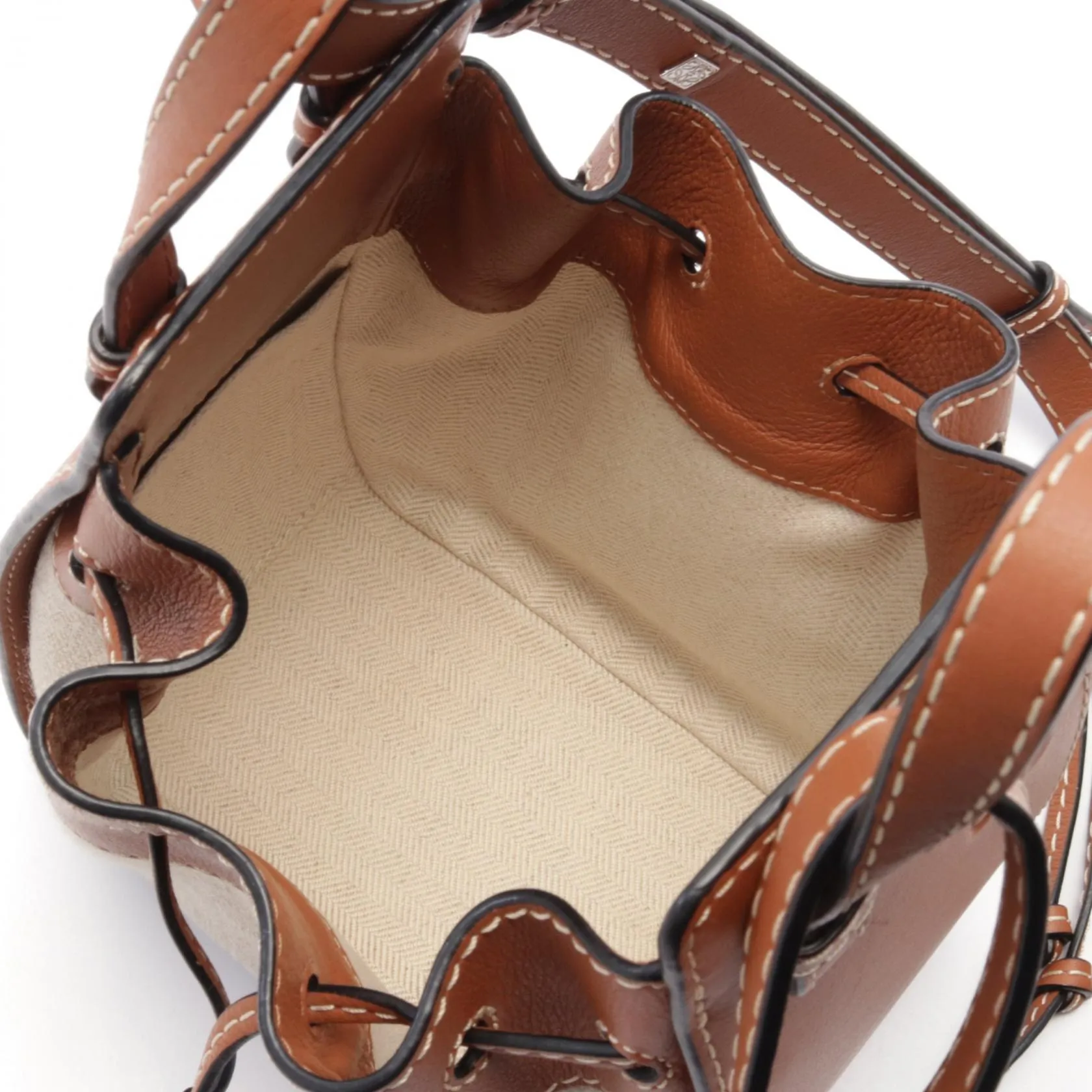 Loewe Hammock Mini Leather Canvas Handbag