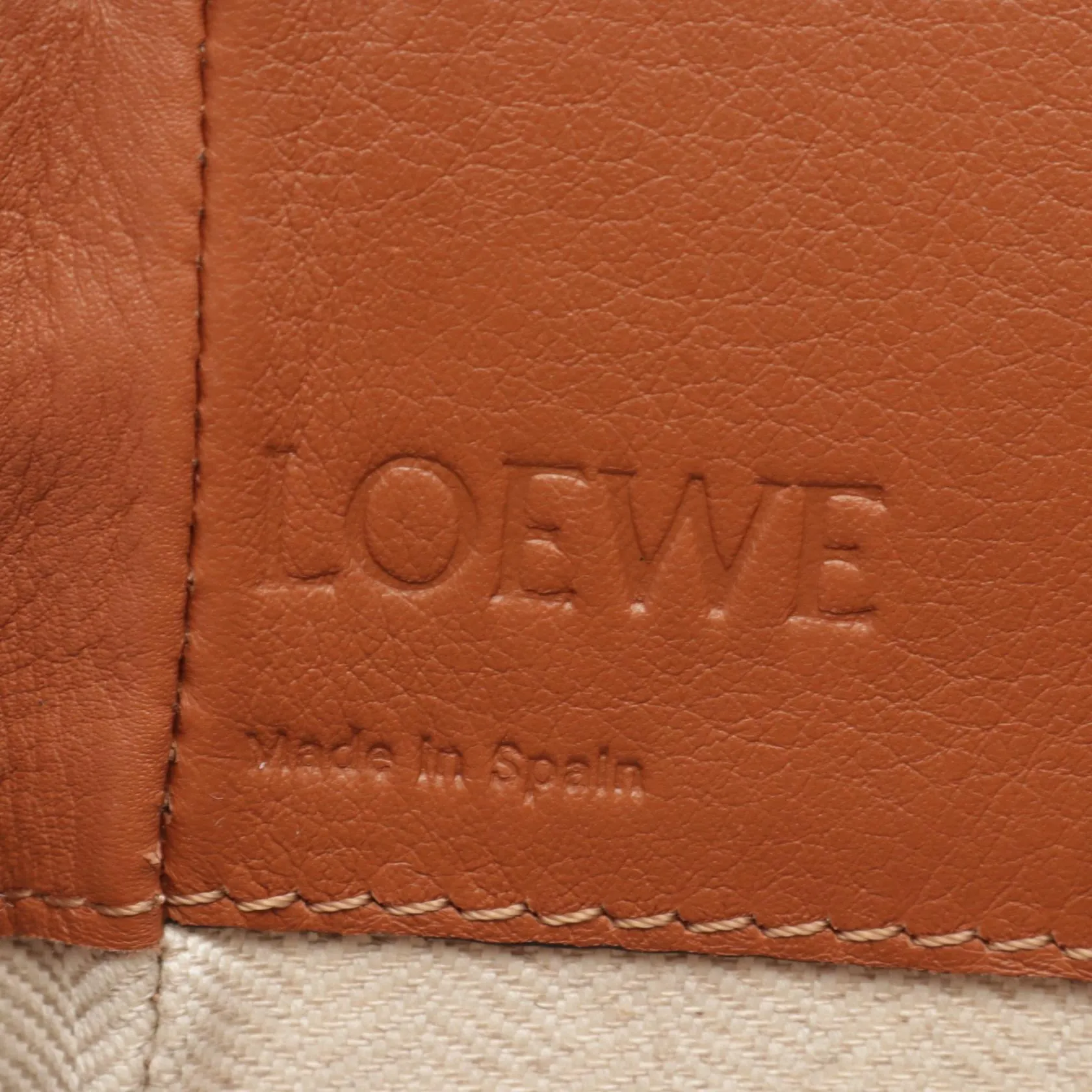 Loewe Hammock Mini Leather Canvas Handbag