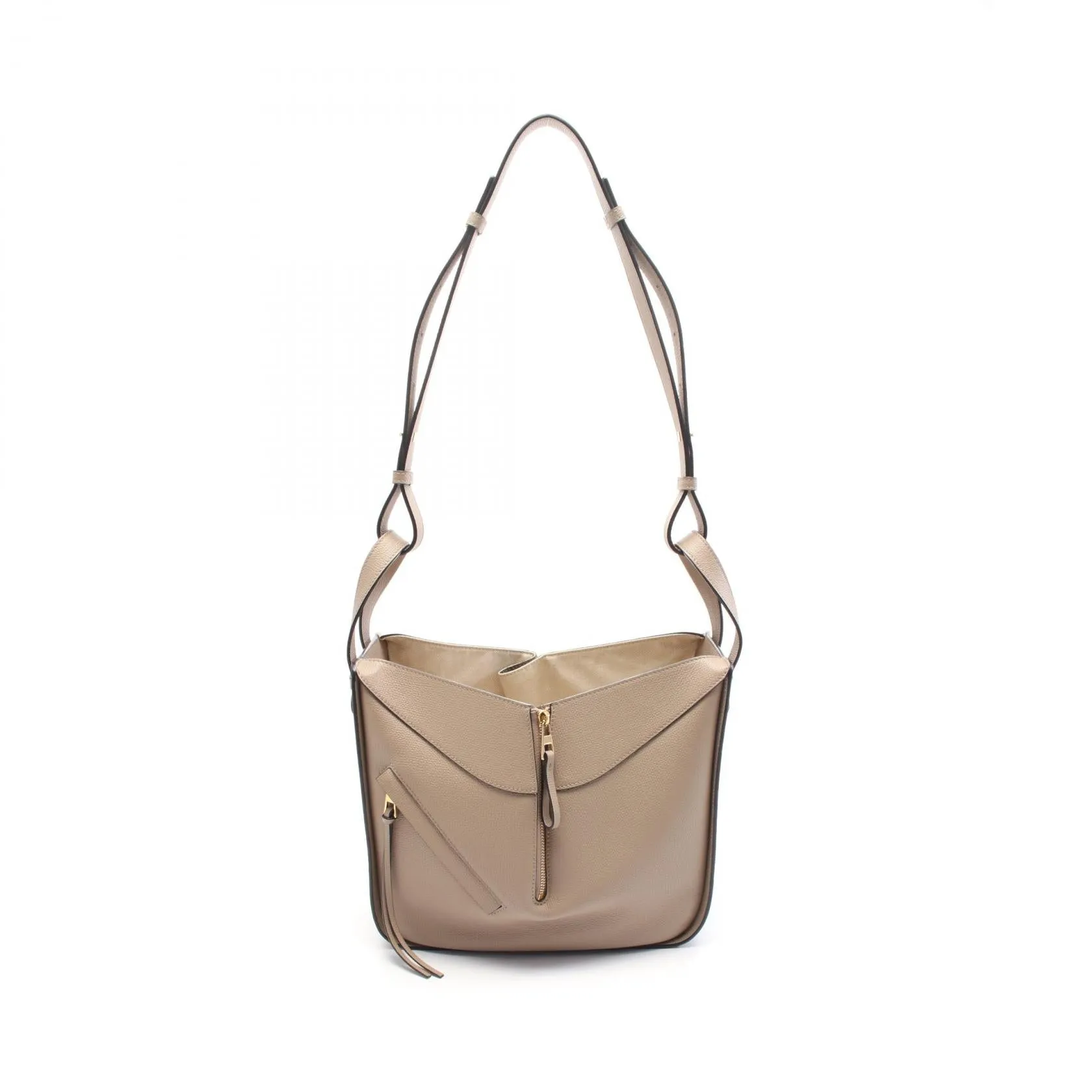 Loewe Hammock Small Leather Handbag Beige
