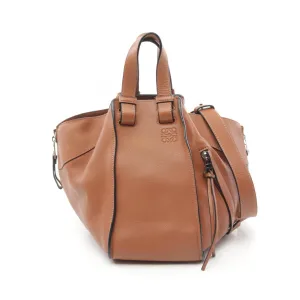 Loewe Hammock Small Leather Handbag Brown