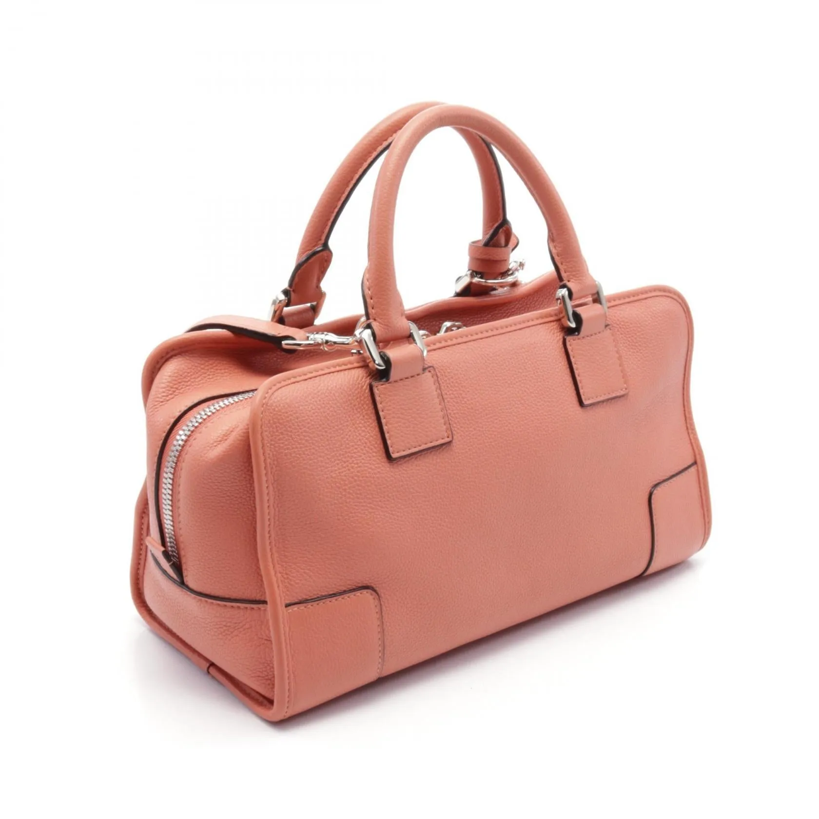 Loewe Leather Amazona 28 Handbag Pink