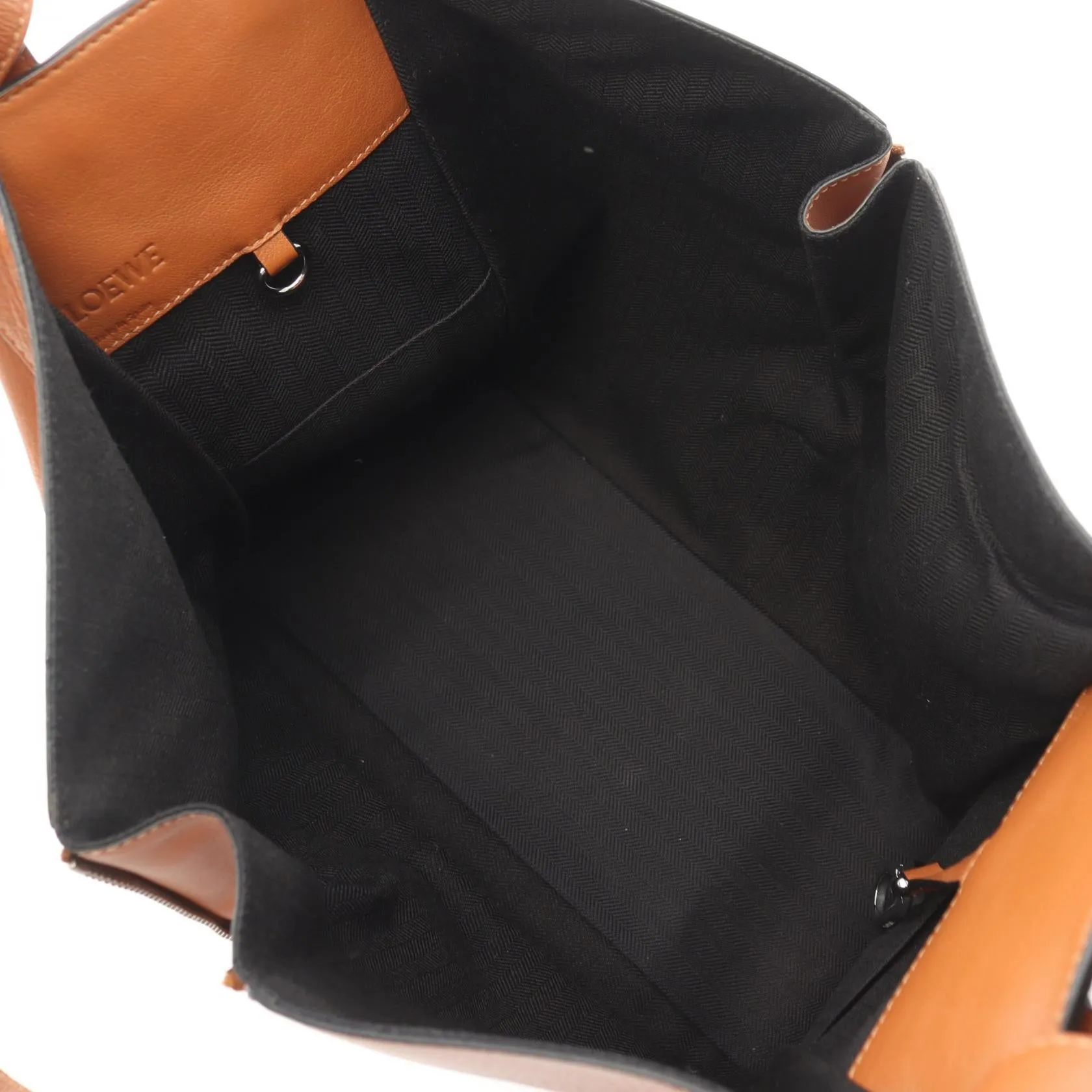 Loewe Leather Hammock Medium Handbag Brown