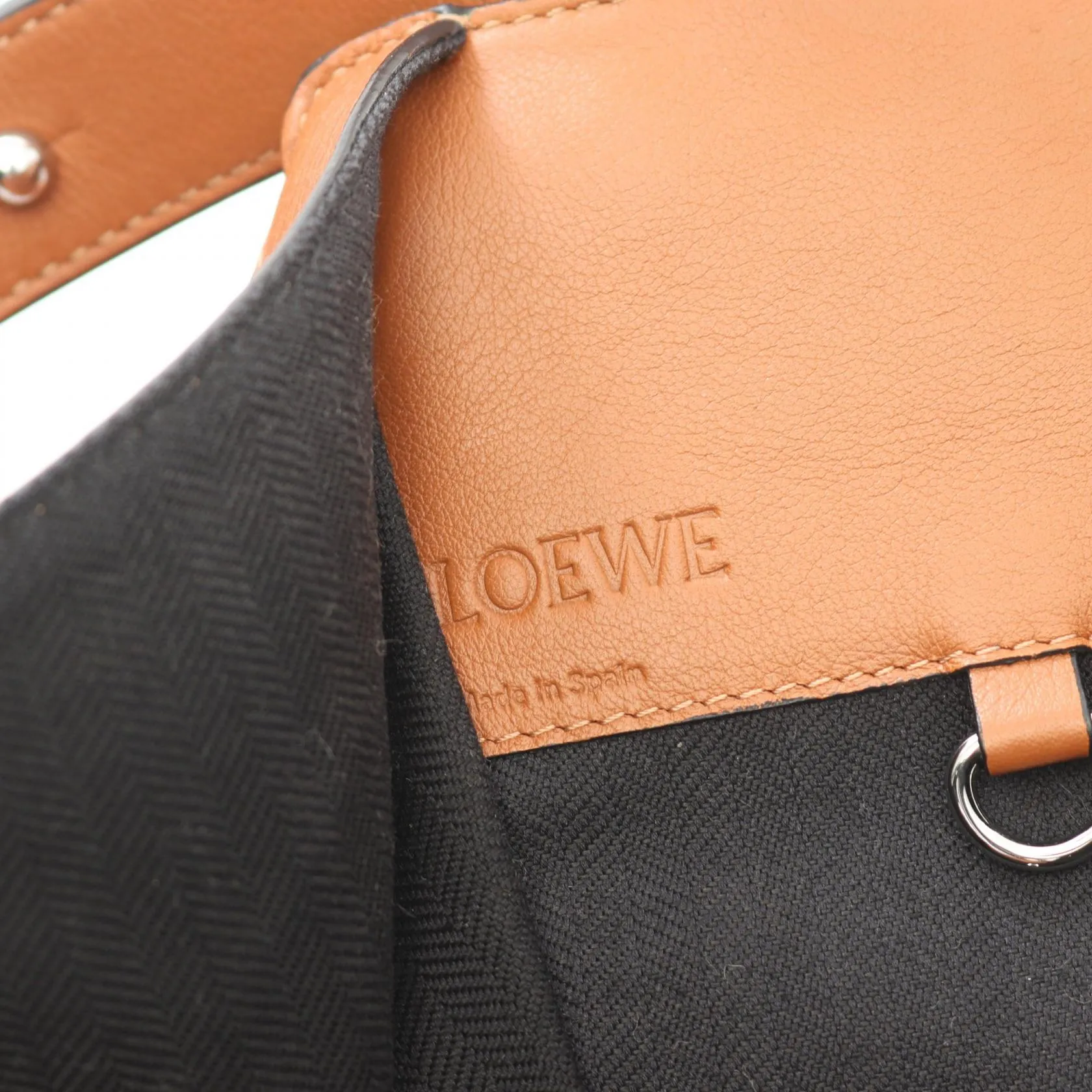 Loewe Leather Hammock Medium Handbag Brown