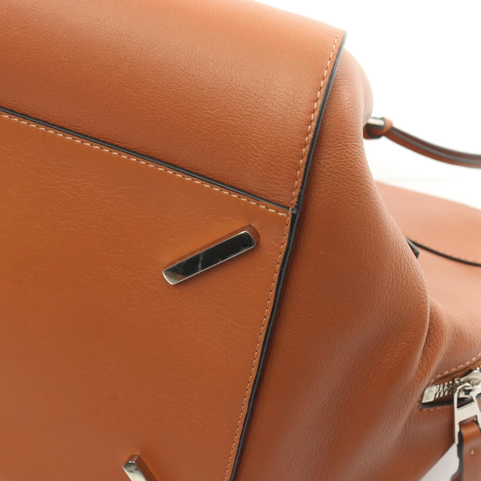 Loewe Leather Hammock Medium Handbag Brown