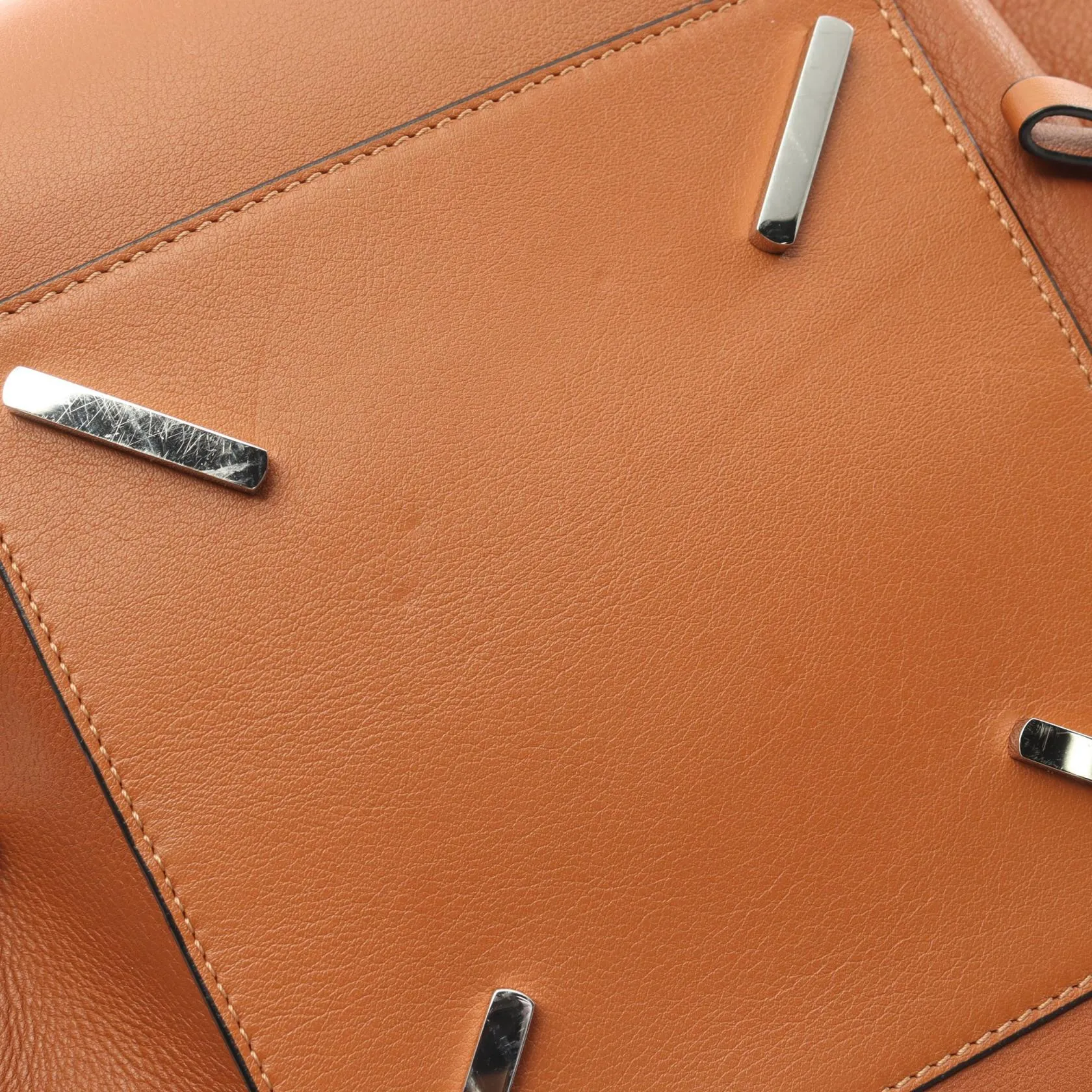 Loewe Leather Hammock Medium Handbag Brown