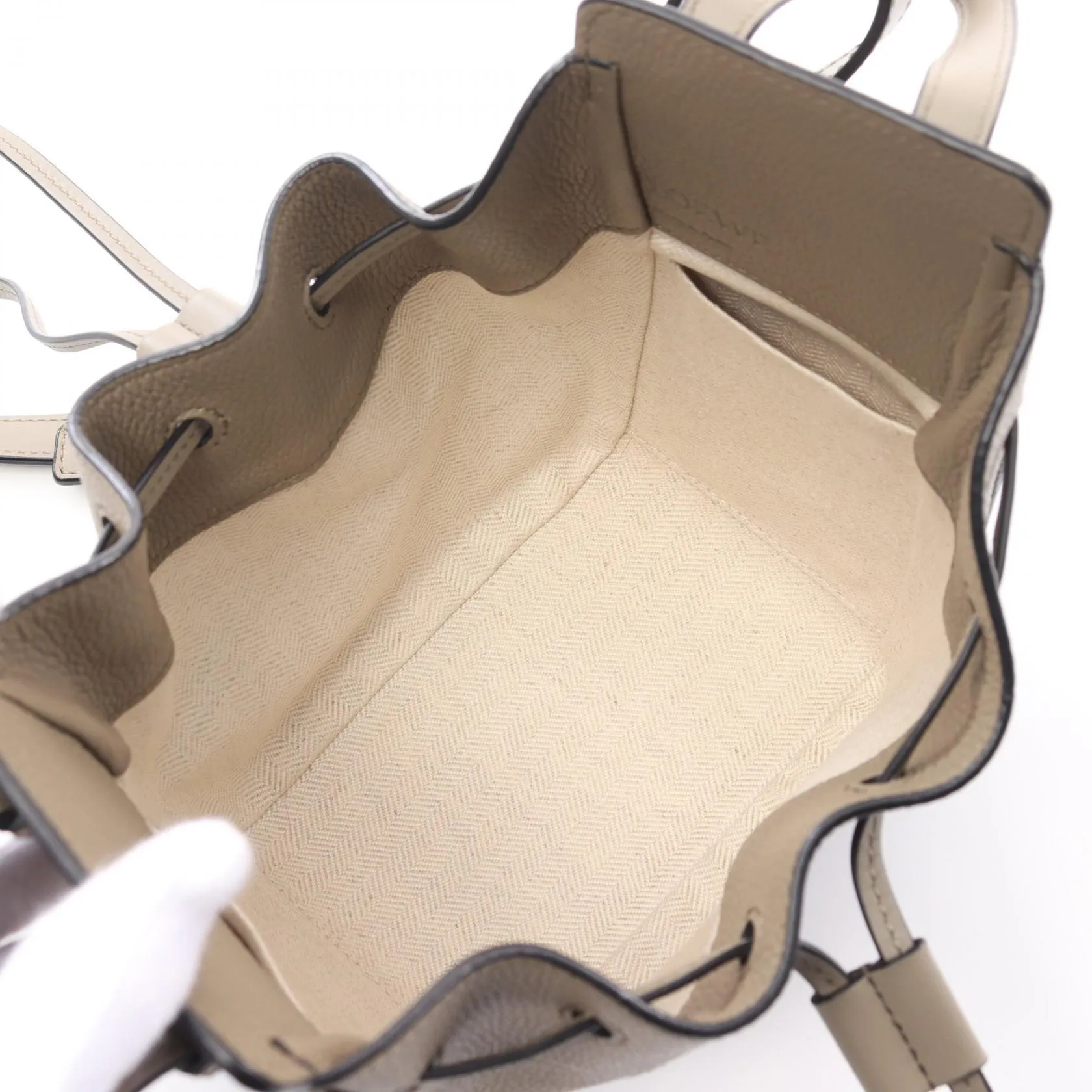 Loewe Leather Hammock Mini Drawstring Handbag